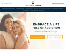 Tablet Screenshot of morningsiderecovery.com